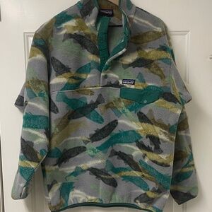 Patagonia Synchilla Multicolor Fish Fleece Pullover